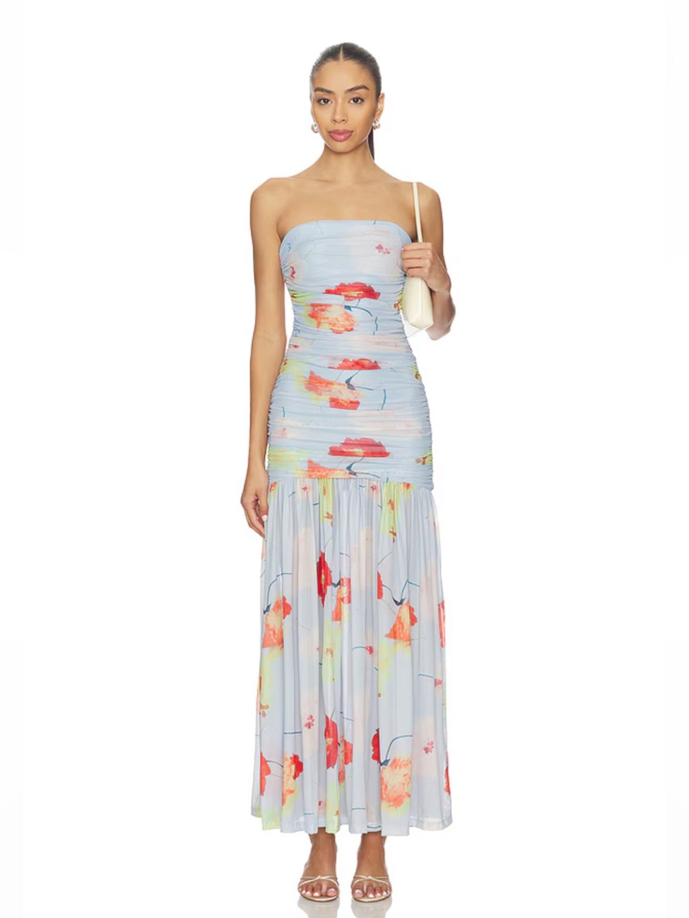 NWT Bardot Solana Drop-Waist Strapless
Maxi Dress